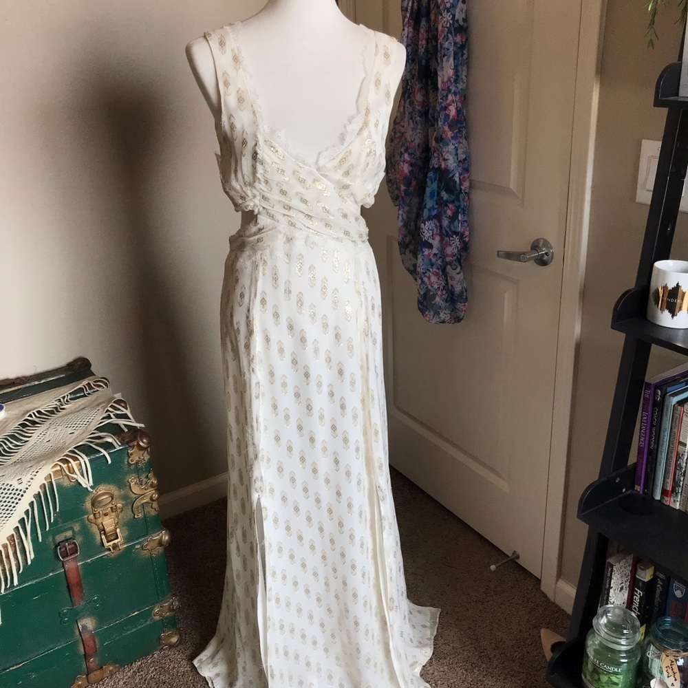 Free People Cut-out Gown